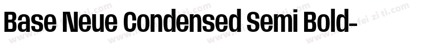 Base Neue Condensed Semi Bold字体转换